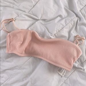 Hollister scoop light pink bathing suit top